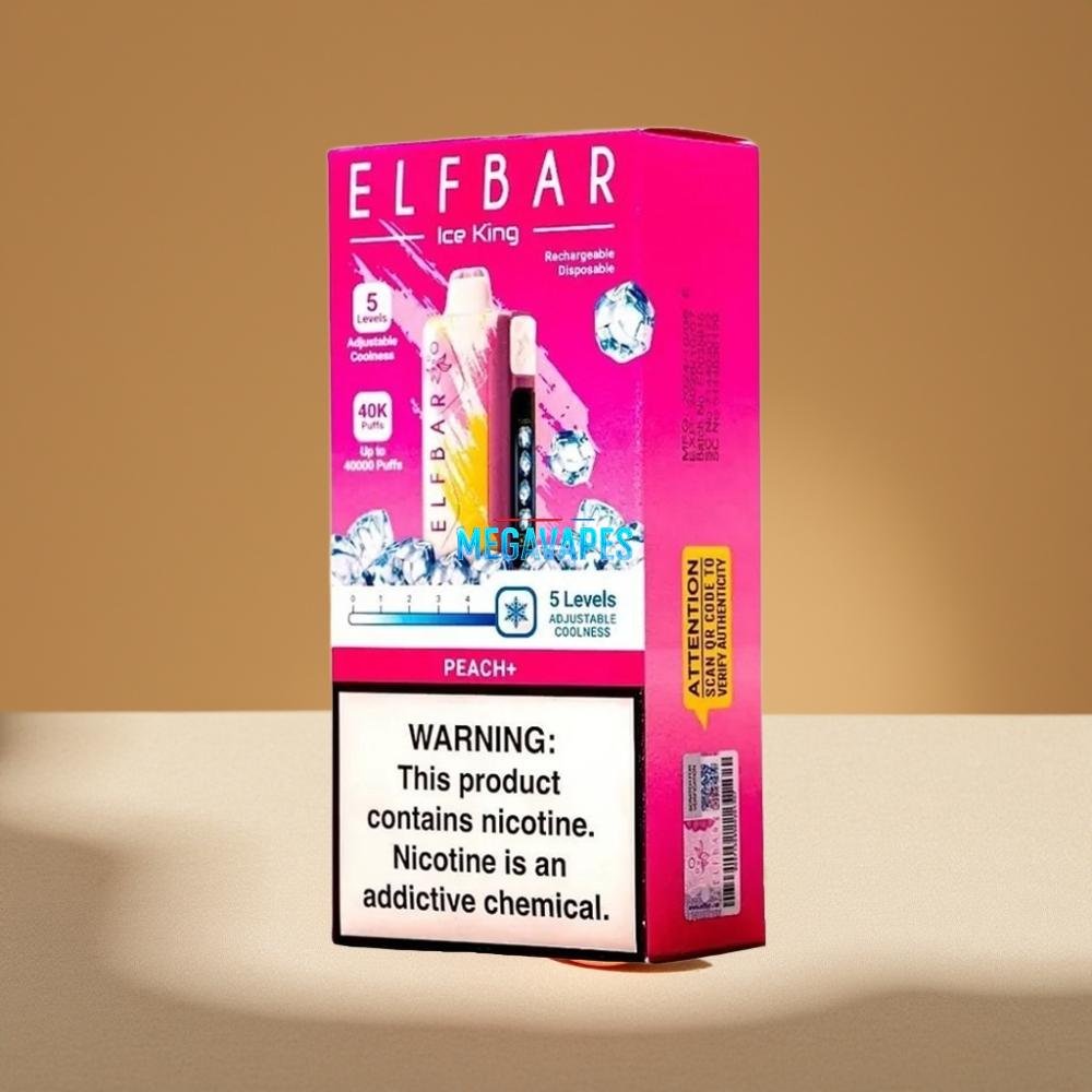 Elf_Bar_Ice_King_40000_Puffs_Peach_Rechargeable_Disposable_Vape_with_LCD_Dual_Airflow_D6DP0Z70-2jpg - Mega Vapes Australia