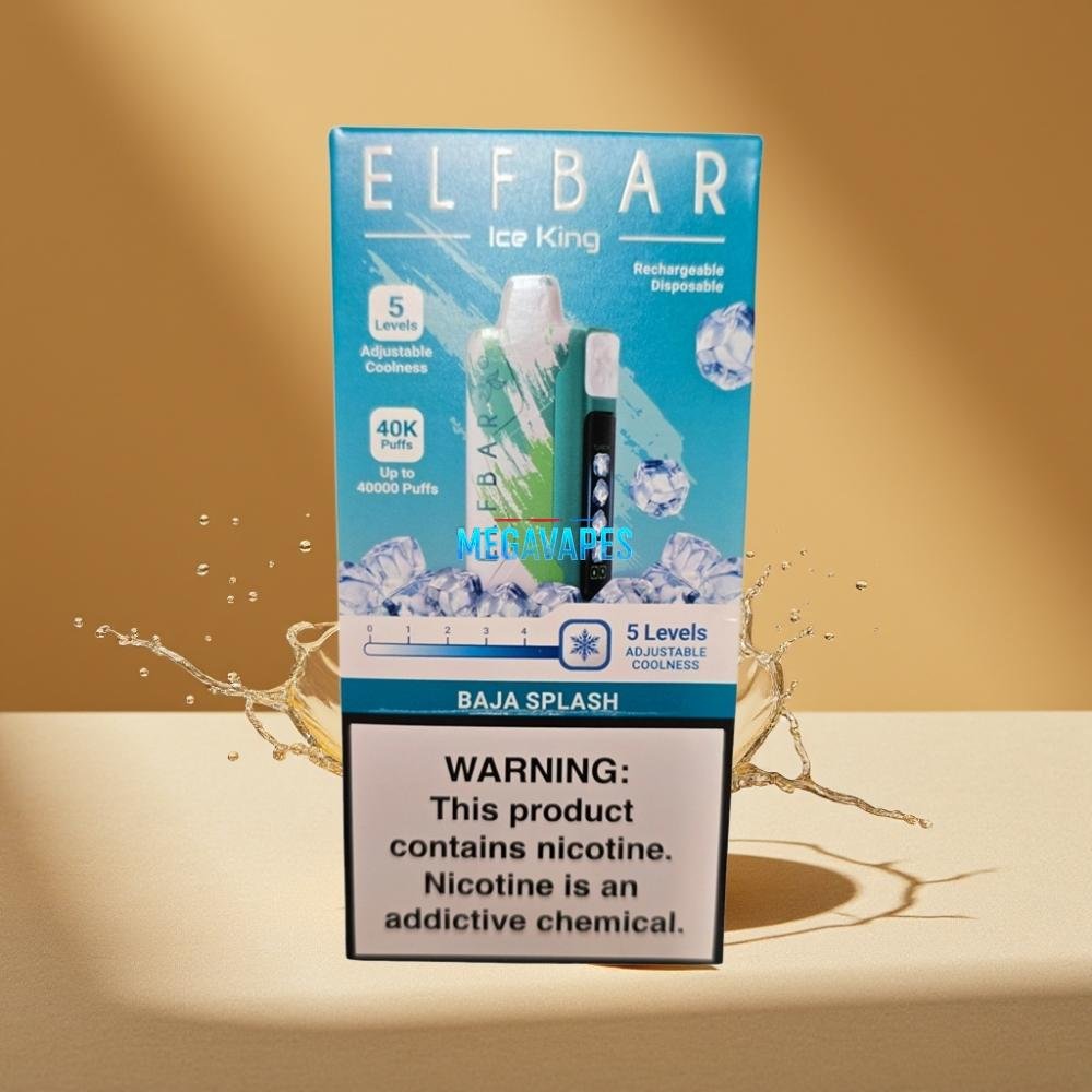 Elf_Bar_Ice_King_40000_Puffs_Rechargeable_Disposable_Vape_with_Adjustable_Cooling_LCD_Display_Baja_Splash_D6DP0Z11-2jpg - Mega Vapes Australia