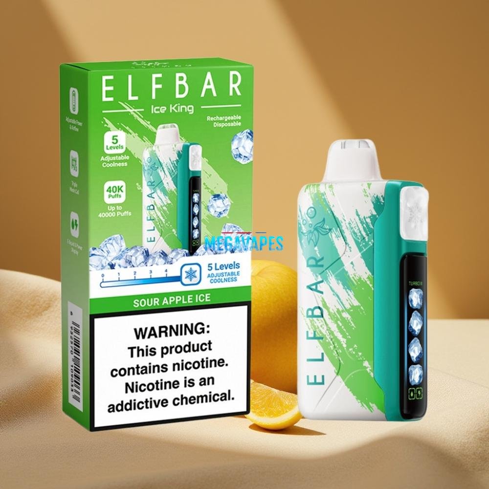 Elf_Bar_Ice_King_40000_Puffs_Rechargeable_Disposable_Vape_with_Adjustable_Cooling_Sour_Apple_Ice_D6DP0Z52-1jpg - Mega Vapes Australia