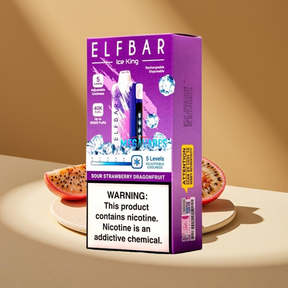 Elf_Bar_Ice_King_40000_Puffs_Rechargeable_Disposable_Vape_with_Adjustable_Cooling_Sour_Strawberry_Dragonfruit_D6DP0Z51-2jpg - Mega Vapes Australia