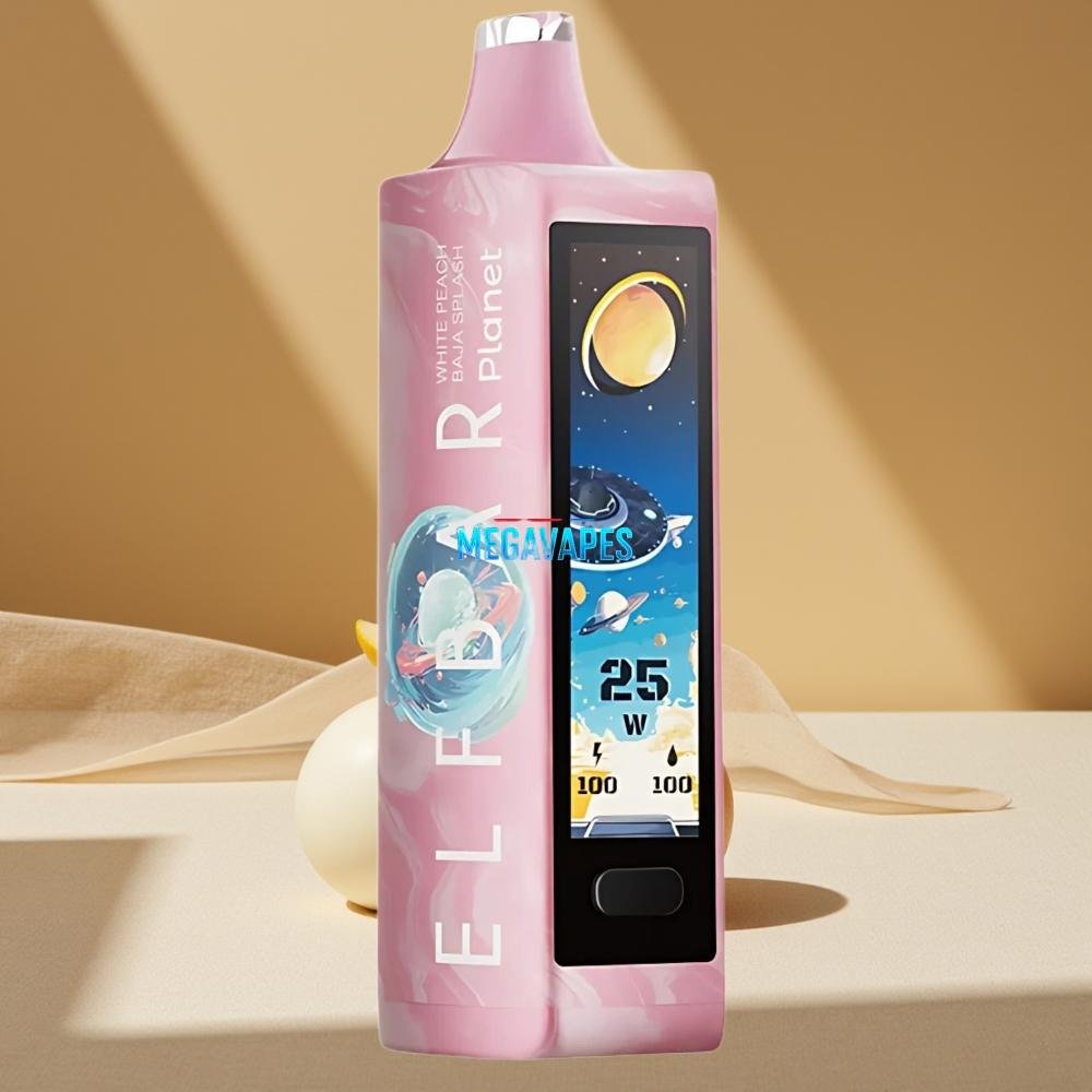 Elf_Bar_Planet_25000_Puffs_18ml_Disposable_Vape_White_Peach_Baja_Splash_5_Nicotine_D6DP0Z21jpg - Mega Vapes Australia