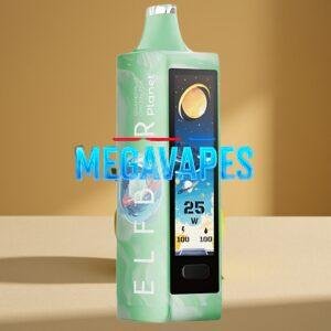 Elf Bar Planet 25K Puffs Rechargeable Disposable Vape Grapefruit Green Tea 50mg