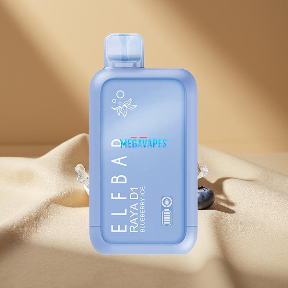 Elf_Bar_Raya_D1_13000_Puffs_18ml_Rechargeable_Disposable_Vape_Blueberry_Ice_D6DP0Z59jpg - Mega Vapes Australia