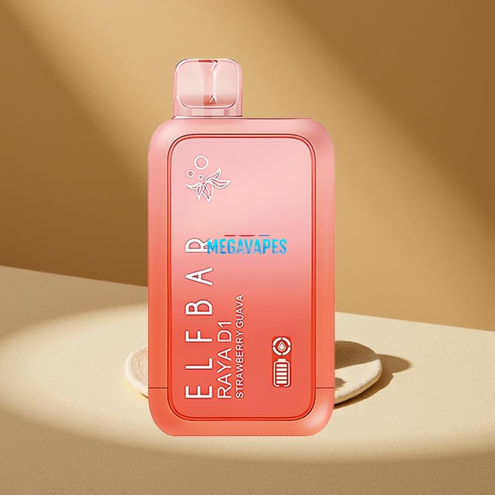 Elf_Bar_Raya_D1_13000_Puffs_18ml_Strawberry_Guava_Disposable_Vape_D6DP0Z7jpg - Mega Vapes Australia