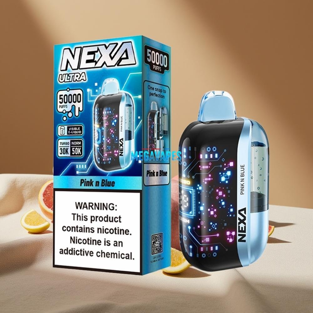 NEXA_Ultra_20ml_50K_Puffs_5_Disposable_Vape_Pink_N_Blue_2FV41263-1jpg - Mega Vapes Australia