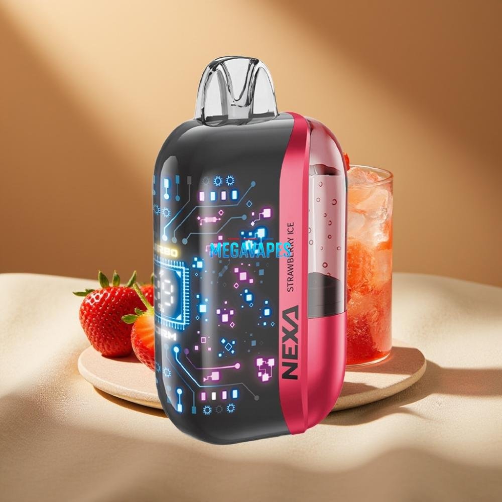 NEXA_Ultra_50K_20ml_5_Disposable_Vape_Strawberry_Ice_2FV4725jpg - Mega Vapes Australia
