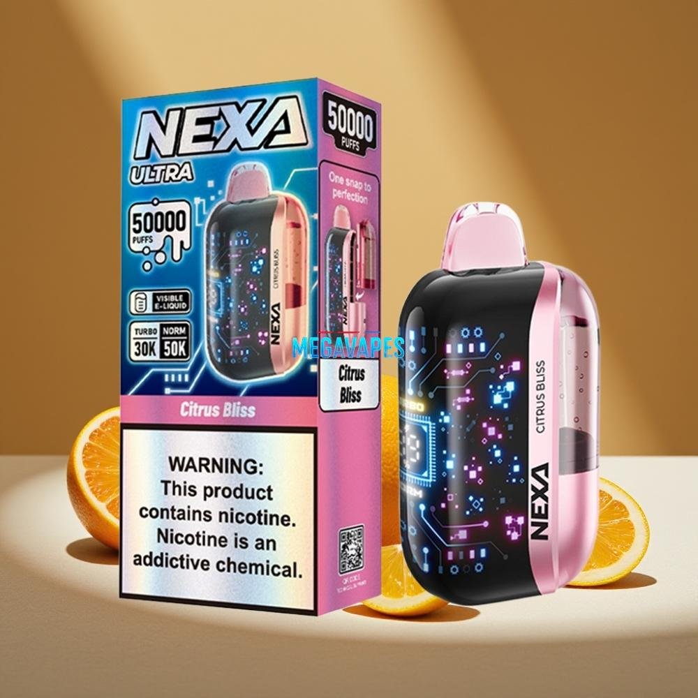 NEXA_Ultra_50K_Disposable_Vape_20mL_5_Nicotine_3D_Curved_Screen_2FV41292-1jpg - Mega Vapes Australia