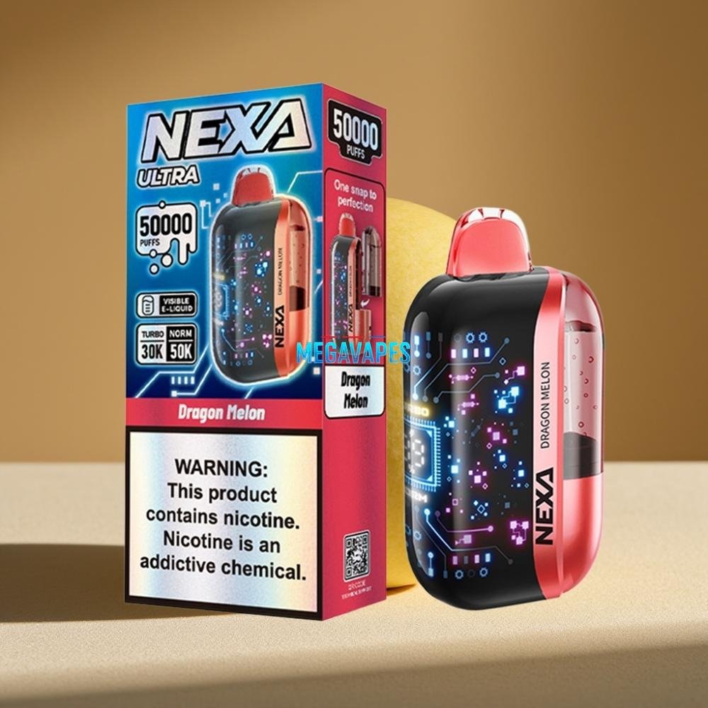 NEXA_Ultra_50K_Disposable_Vape_20mL_5_Nicotine_Dragon_Melon_2FV4719-1jpg - Mega Vapes Australia