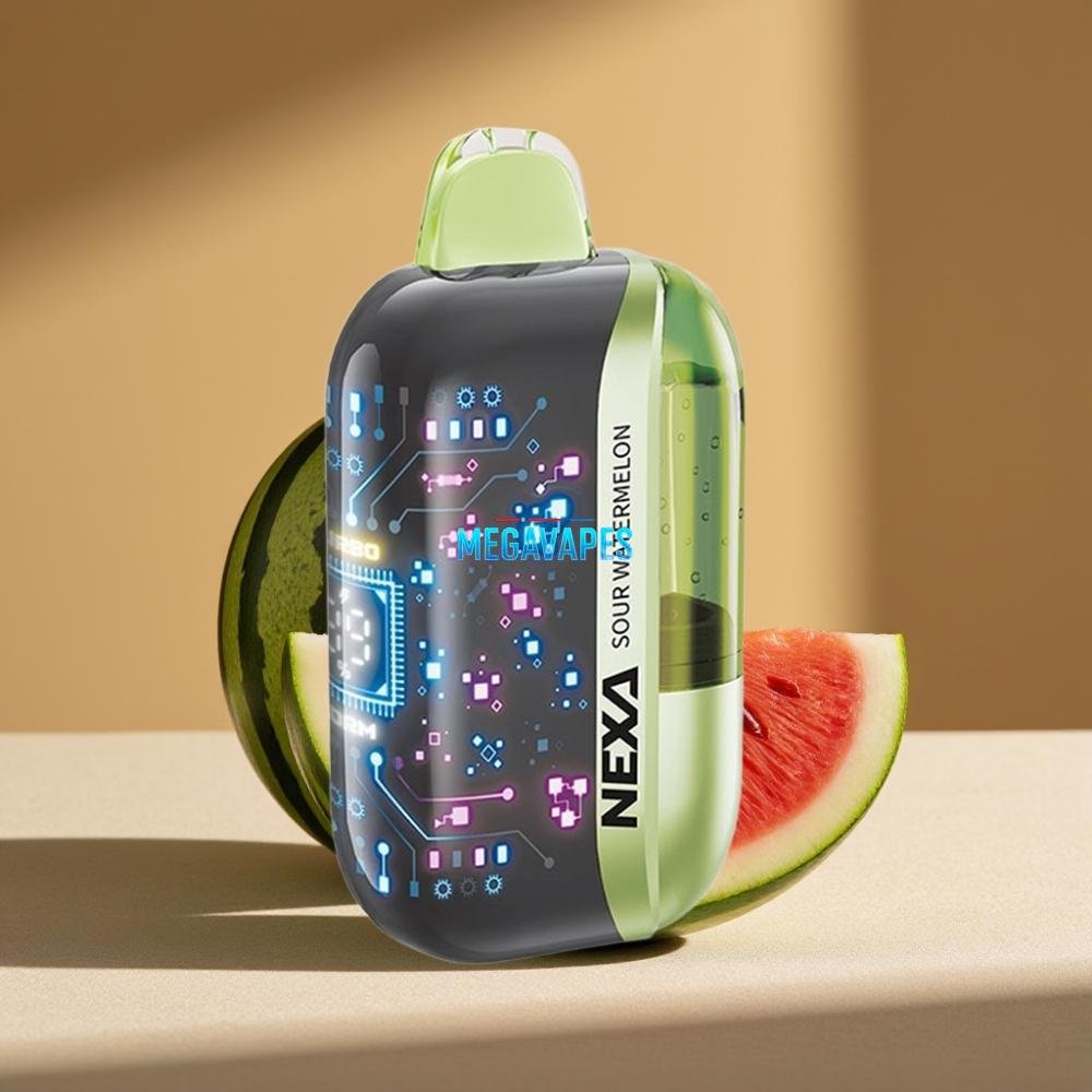 NEXA_Ultra_50K_Disposable_Vape_20mL_5_Nicotine_Dual_Mesh_Type_C_Sour_Watermelon_2FV4359jpg - Mega Vapes Australia