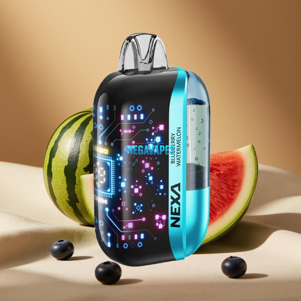 NEXA_Ultra_50K_Disposable_Vape_20mL_Prefilled_5_Nicotine_Dual_Mesh_Coils_Blueberry_Watermelon_2FV41229jpg - Mega Vapes Australia