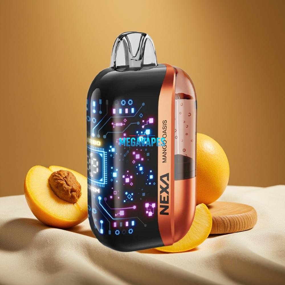 NEXA_Ultra_50K_Disposable_Vape_20ml_Prefilled_5_Nicotine_0_9ohm_Dual_Mesh_Mango_Oasis_2FV4990jpg - Mega Vapes Australia